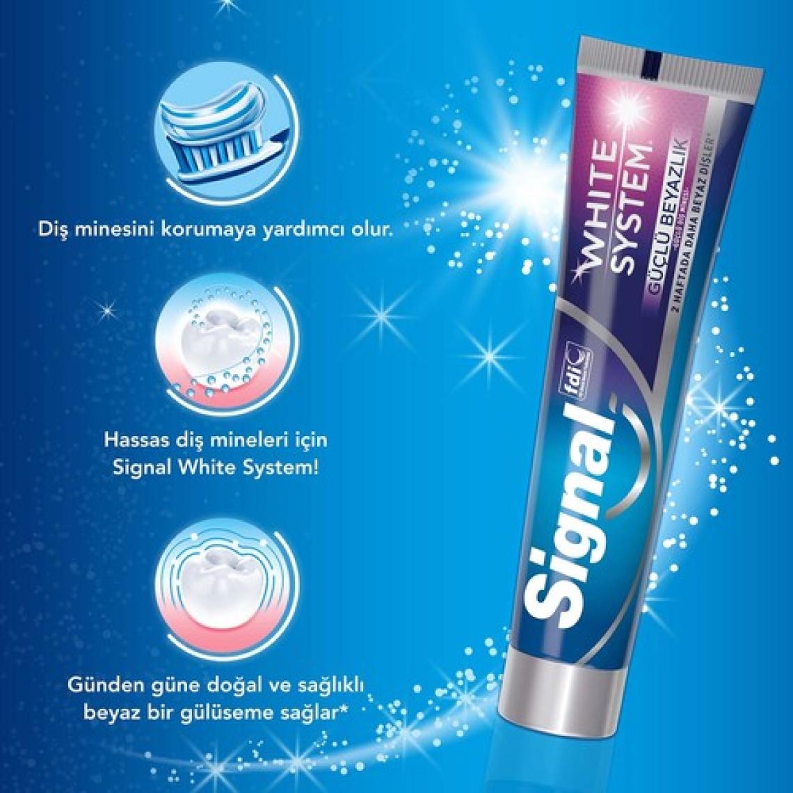 Signal White System Diş Macunu Güçlü Beyazlık Güçlü Diş Minesi 75 ml