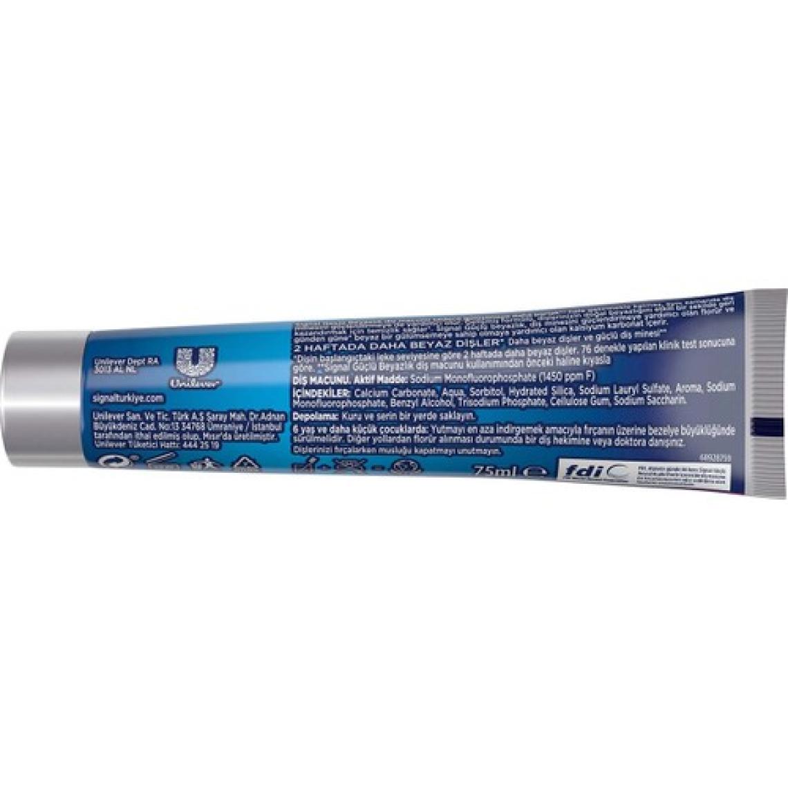 Signal White System Diş Macunu Güçlü Beyazlık Güçlü Diş Minesi 75 ml