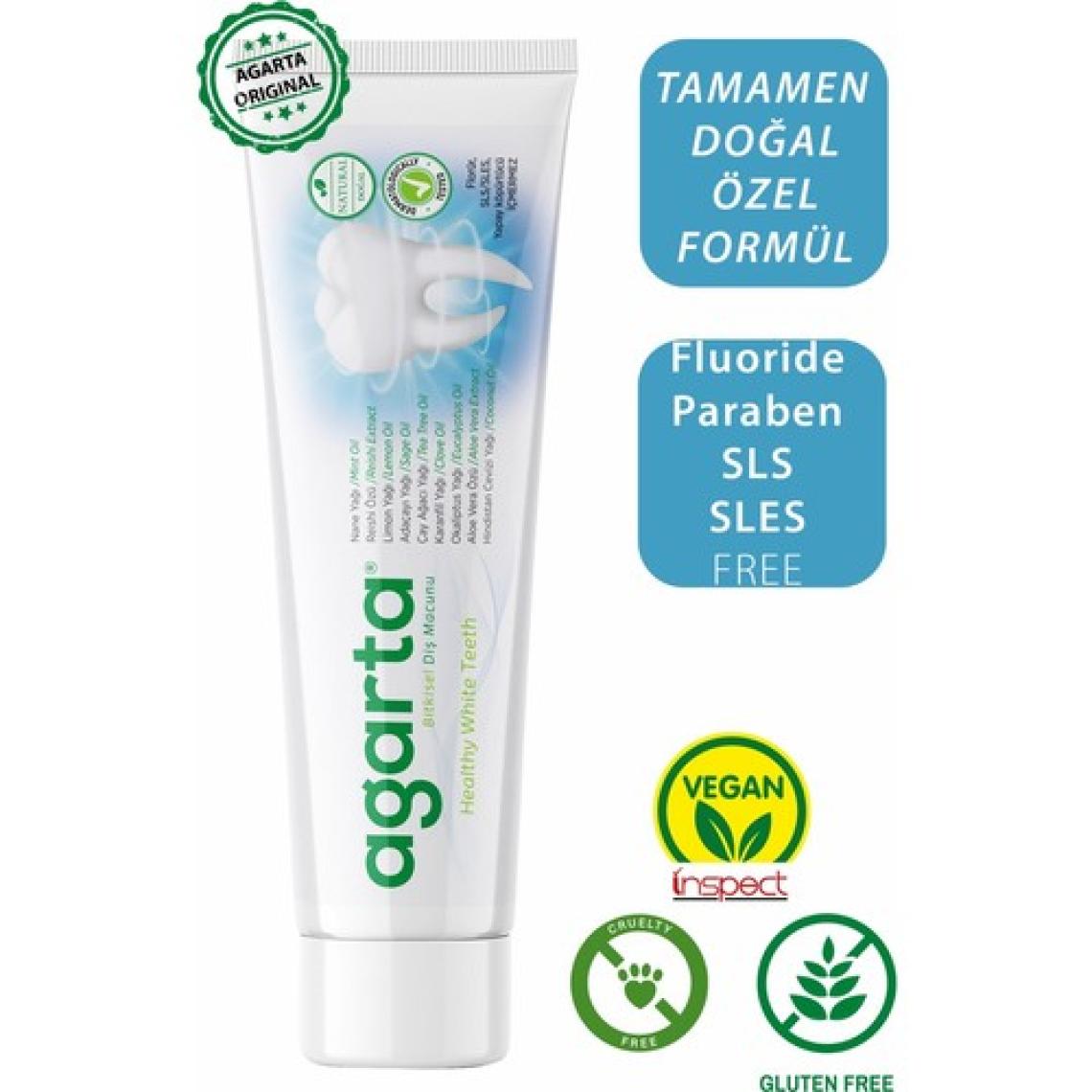 Agarta Doğal Bitki Özlü Florürsüz Diş Macunu 100 Ml/130 Gr