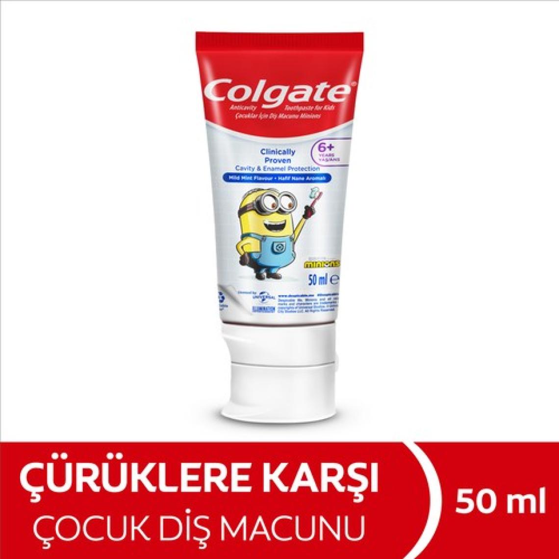 Colgate Minions 6 Yaş+ Çürüklere Karşı Etkili Çocuk Diş Macunu 50 ml