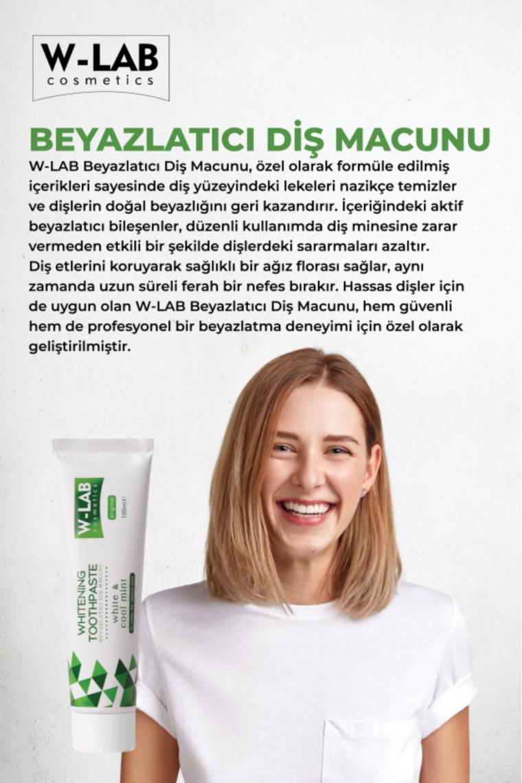 W-Lab Kozmetik Beyazlatıcı Diş Macunu 100 ml