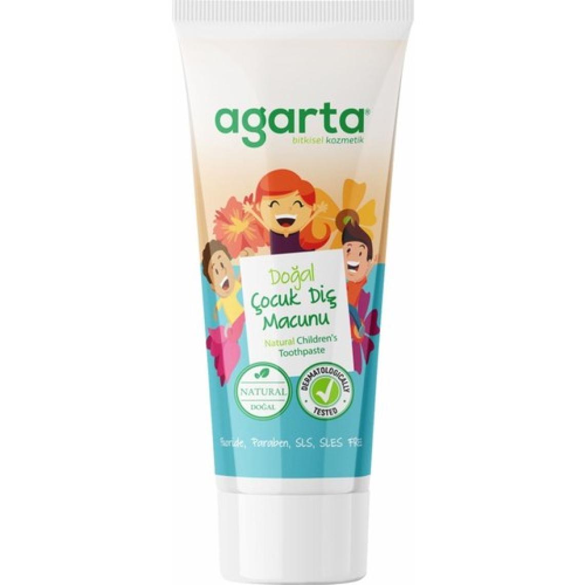 Agarta Çocuk Diş Macunu - Doğal İçerik, SLS ve Paraben İçermeyen, 75 ml, Türkiye Üretimi