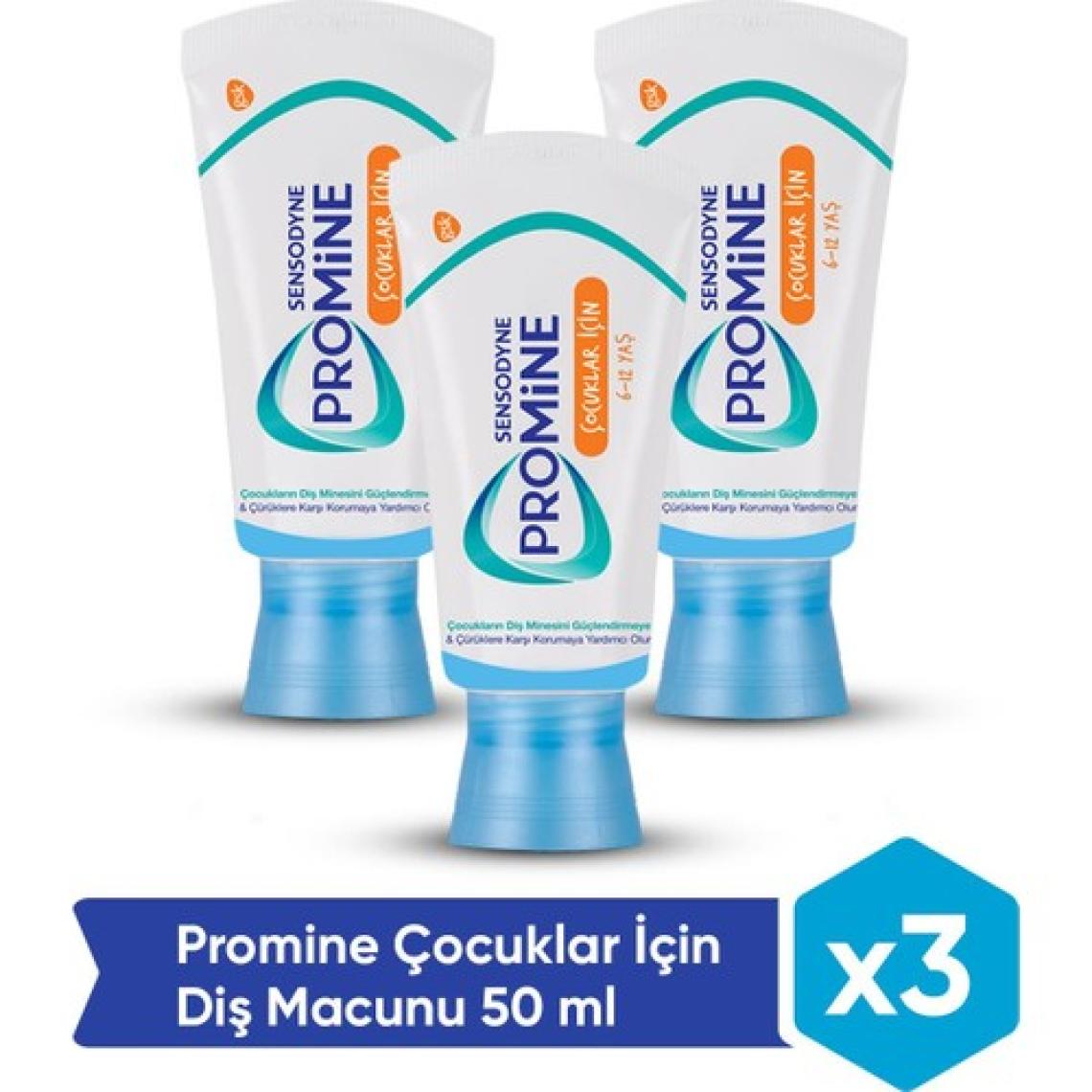 Sensodyne Promine Çocuk Diş Macunu 50ml X 3 Adet