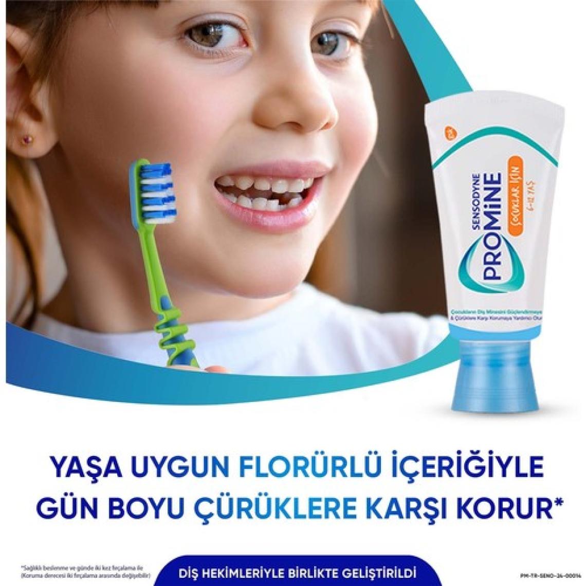 Sensodyne Promine Çocuk Diş Macunu 50ml X 3 Adet