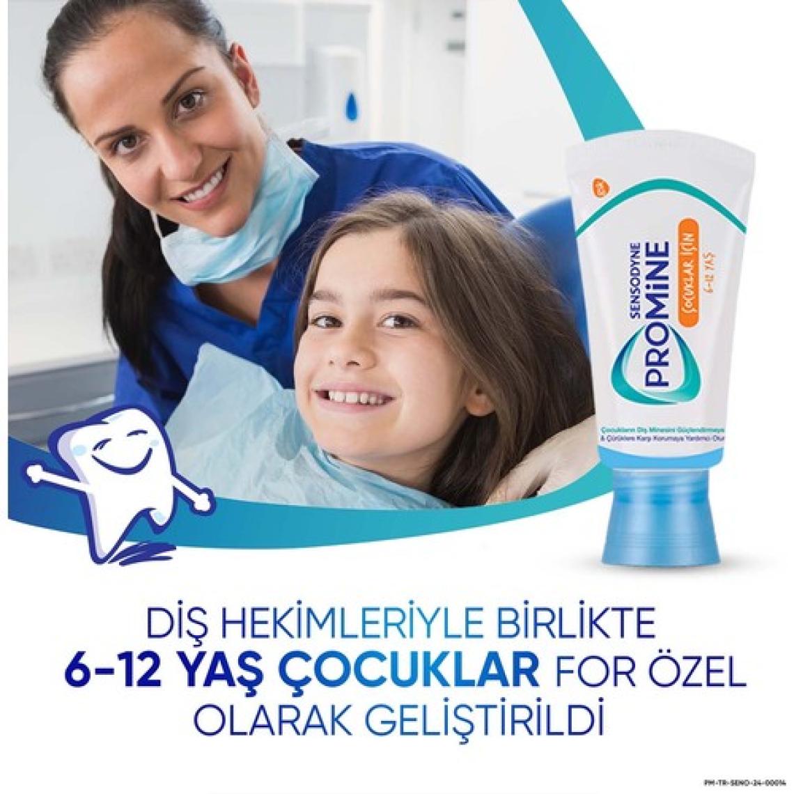 Sensodyne Promine Çocuk Diş Macunu 50ml X 3 Adet