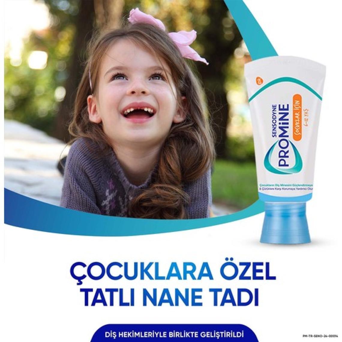 Sensodyne Promine Çocuk Diş Macunu 50ml X 3 Adet