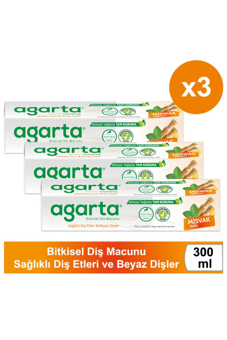 Doğal Misvak Özlü Florürsüz Diş Macunu 100 ml (3 adet)
