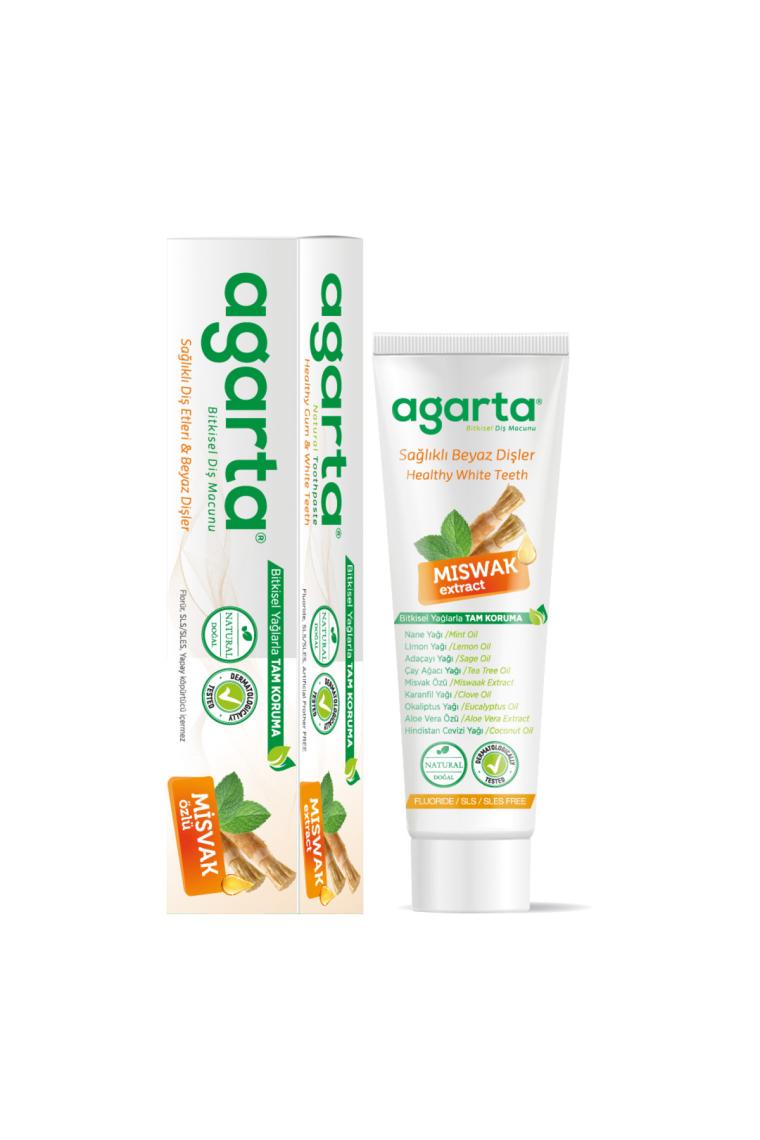 Doğal Misvak Özlü Florürsüz Diş Macunu 100 ml (3 adet)