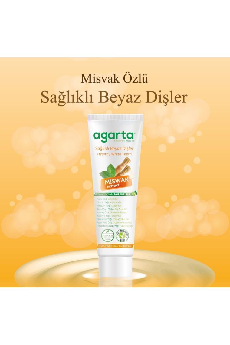 Doğal Misvak Özlü Florürsüz Beyazlatıcı Diş Macunu 100 Ml/130 gr