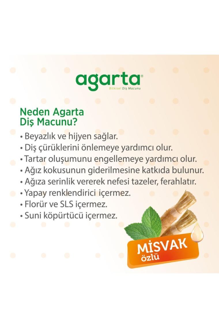 Doğal Misvak Özlü Florürsüz Beyazlatıcı Diş Macunu 100 Ml/130 gr