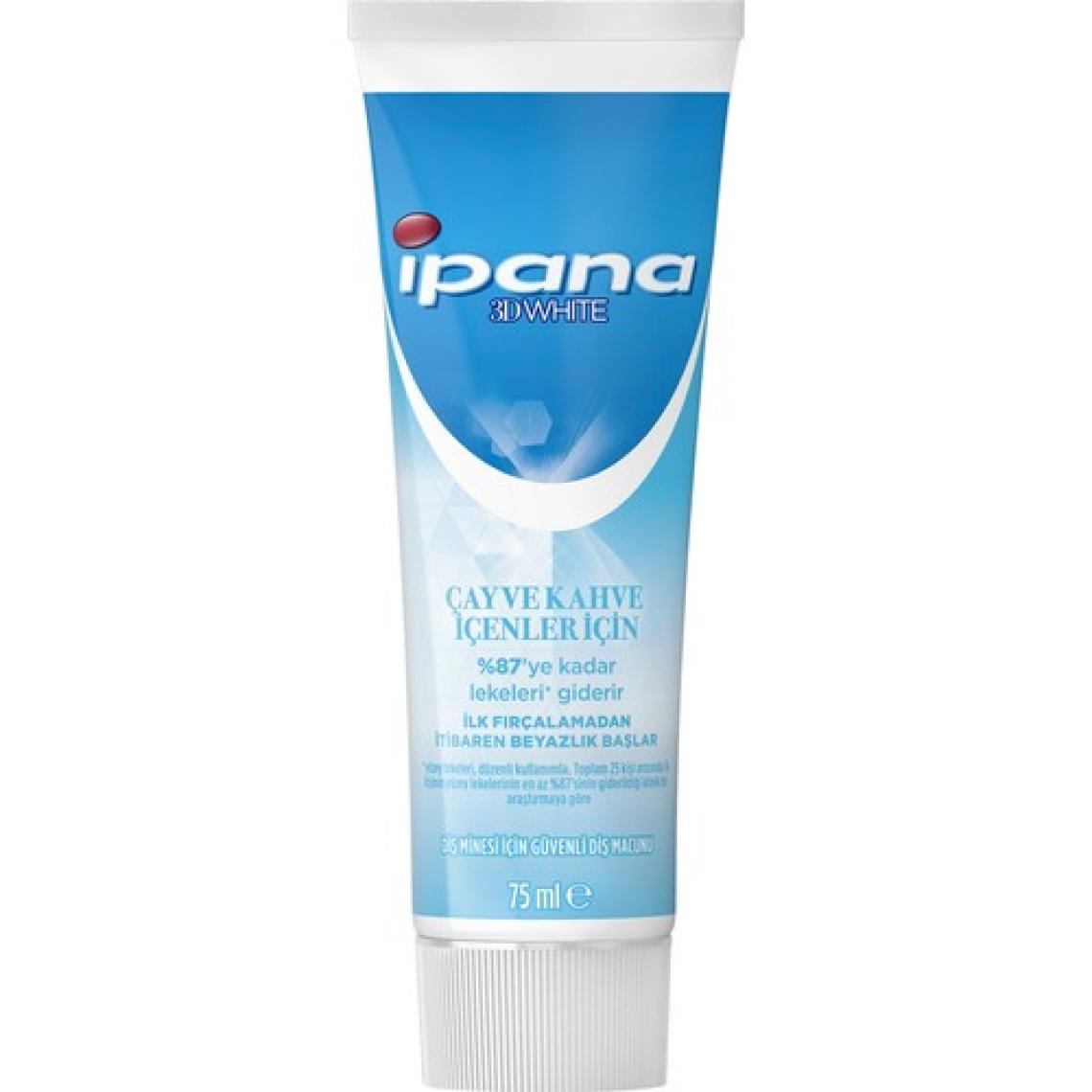 Ipana 3 Boyutlu Beyazlık Diş Macunu Çay ve Kahve İçenler İçin 75 ml