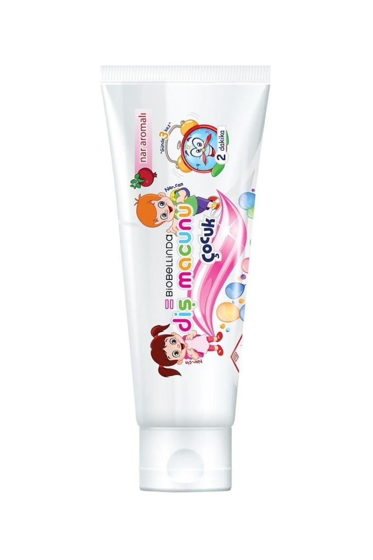Biobelinda Florürsüz Çocuk Diş Macunu - Nar Aromalı
