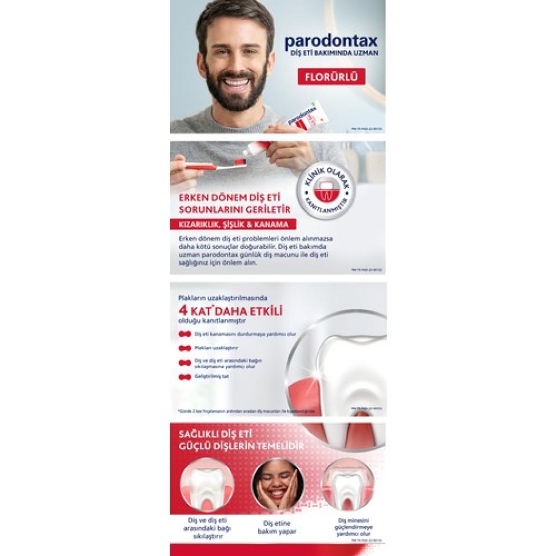 Parodontax Florürlü Diş Macunu 75 ml x 2 Adet