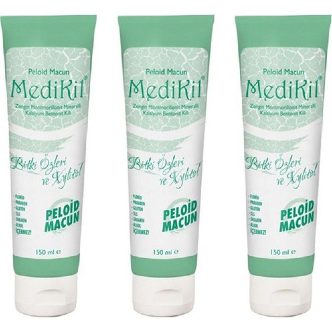 Medikil Peloid Diş Macunu Bitki Özleri ve Xylitol x 3 Adet