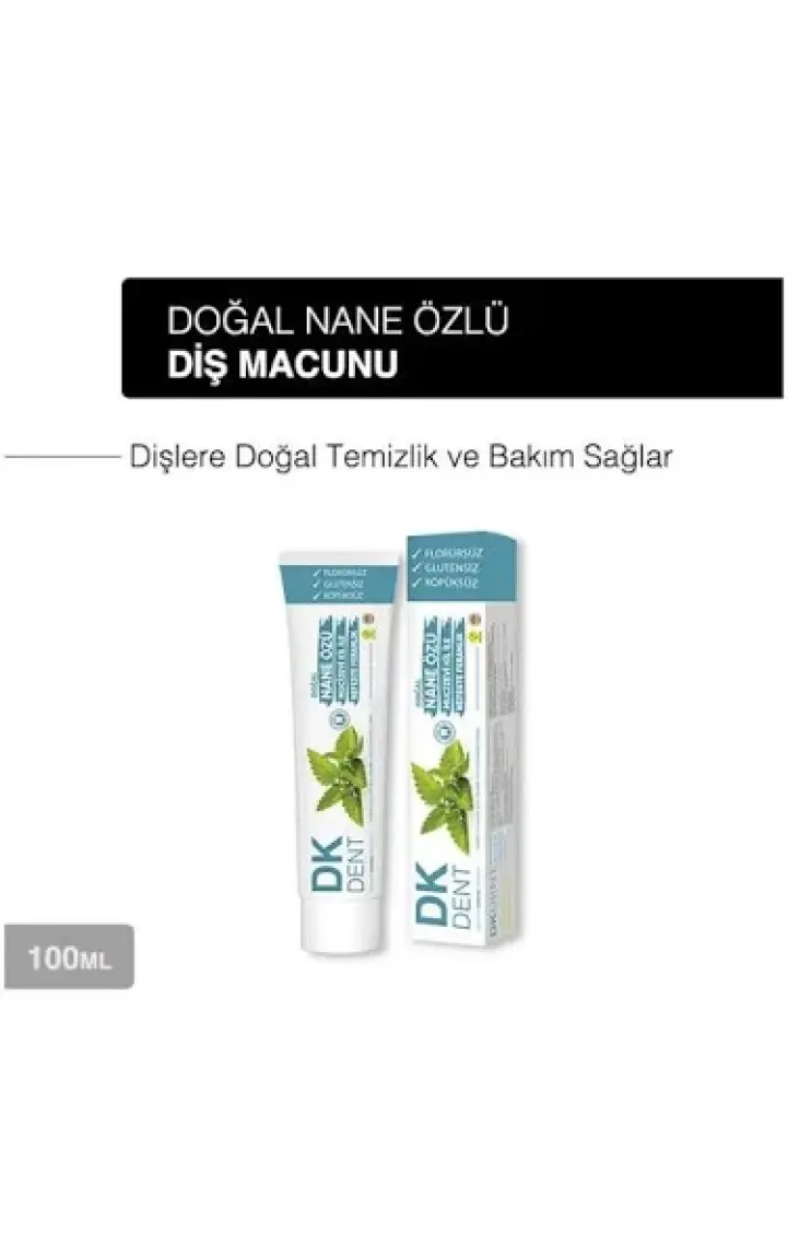 DKDENT Nane Özü Florürsüz Doğal Diş Macunu 100 ml