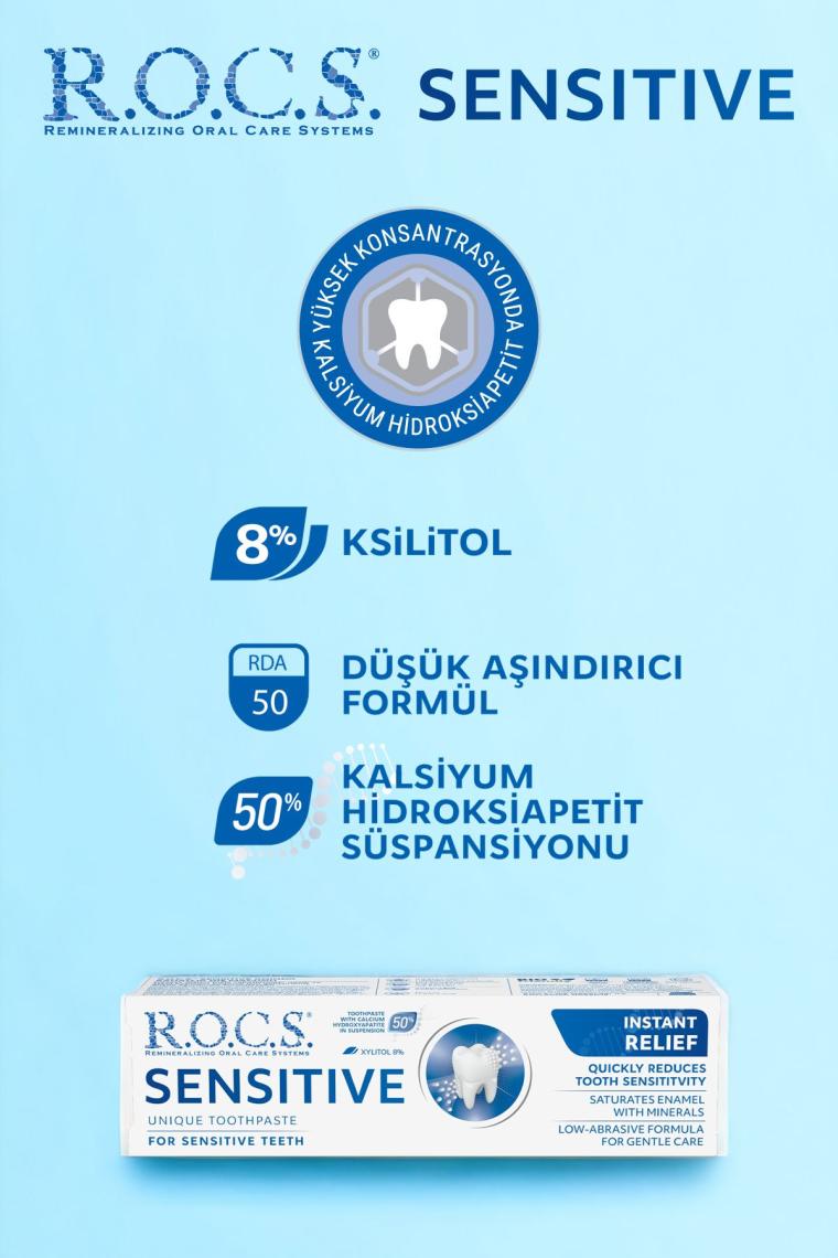 Sensitive Instant Relief Anında Ferahlık Florürsüz Diş Macunu 75 ml