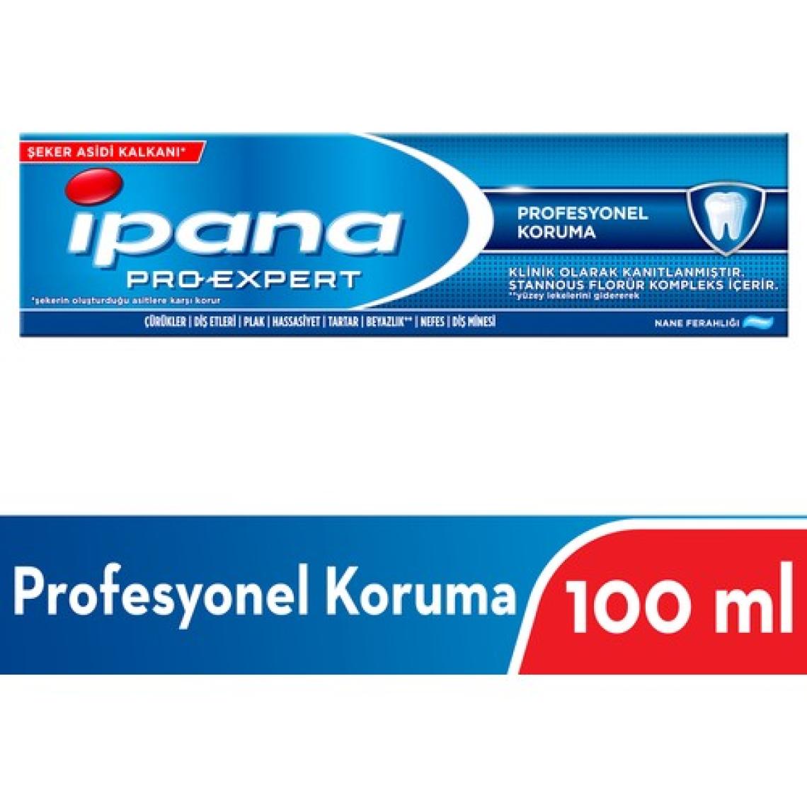 Ipana Pro-Expert 100 ml Profesyonel Koruma Nane Ferahlığı Diş Macunu