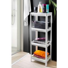 Frapan Home 4 Katlı Plastik Raf Ünitesi Mutfak Rafı Banyo Rafı Banyo Düzenleyici Organizer