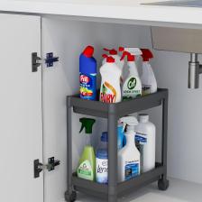 Minihome 2 Katlı Tekerlekli Düzenleyici Raf