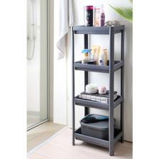 Frapan Home 4 Katlı Plastik Raf Ünitesi Mutfak Rafı Banyo Rafı Banyo Düzenleyici Organizer