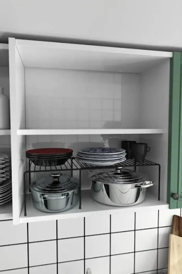 Moniev Genişletilebilir Raf Ayarlanabilir Dolap İçi Düzenleyici Mutfak Düzenleyici Banyo Düzenleyici