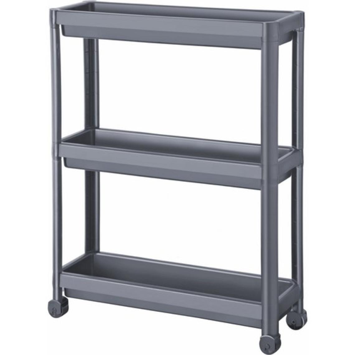 Frapan Home Tekerlekli Raf Ünitesi 3 Katlı Mutfak Rafı Banyo Rafı Banyo Düzenleyici Organizer