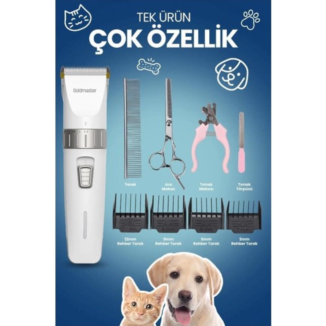Goldmaster Gm 9125 Tırmık Evcil Hayvan Tıraş Seti