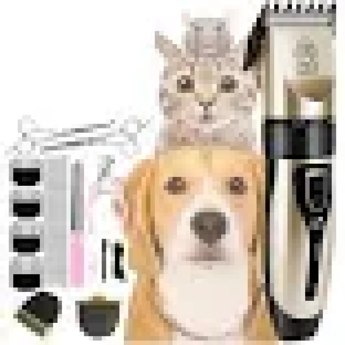 Emtu Life C5 Kırpık 10 In 1 Ayarlanabilir Şarjlı Kedi Köpek Tıraş Makinesi Pet Evcil Hayvan Tüy Kesme Aparatlı