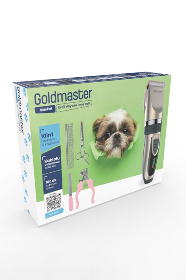 Maskot 10in1 Şarjlı 17 Kademeli Kedi Köpek Tıraş Makinesi Pet Evcil Hayvan Tüy Kesme Aparatlı