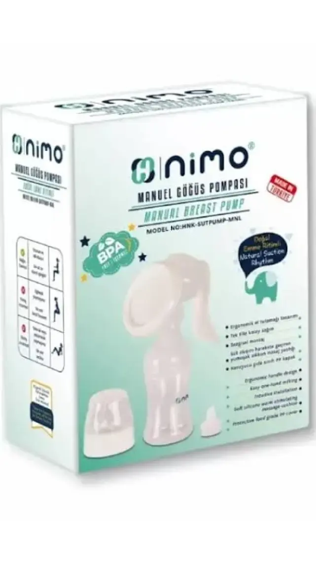 Nimo Nimo Manuel Süt Pompası Doğal Emme Ritimli