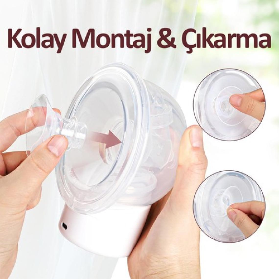 Bebebao Göğüs Pompası Kalkanı Silikon Flanş Küçültücü 21-22-26 mm 3'lü Set (P1 - Ekpress Model Uyumlu)