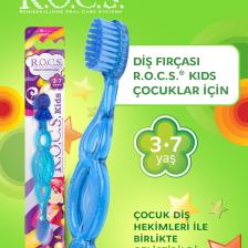 R.O.C.S. Kids Çocuklar Için Diş Fırçası 3-7 Yaş Sarı