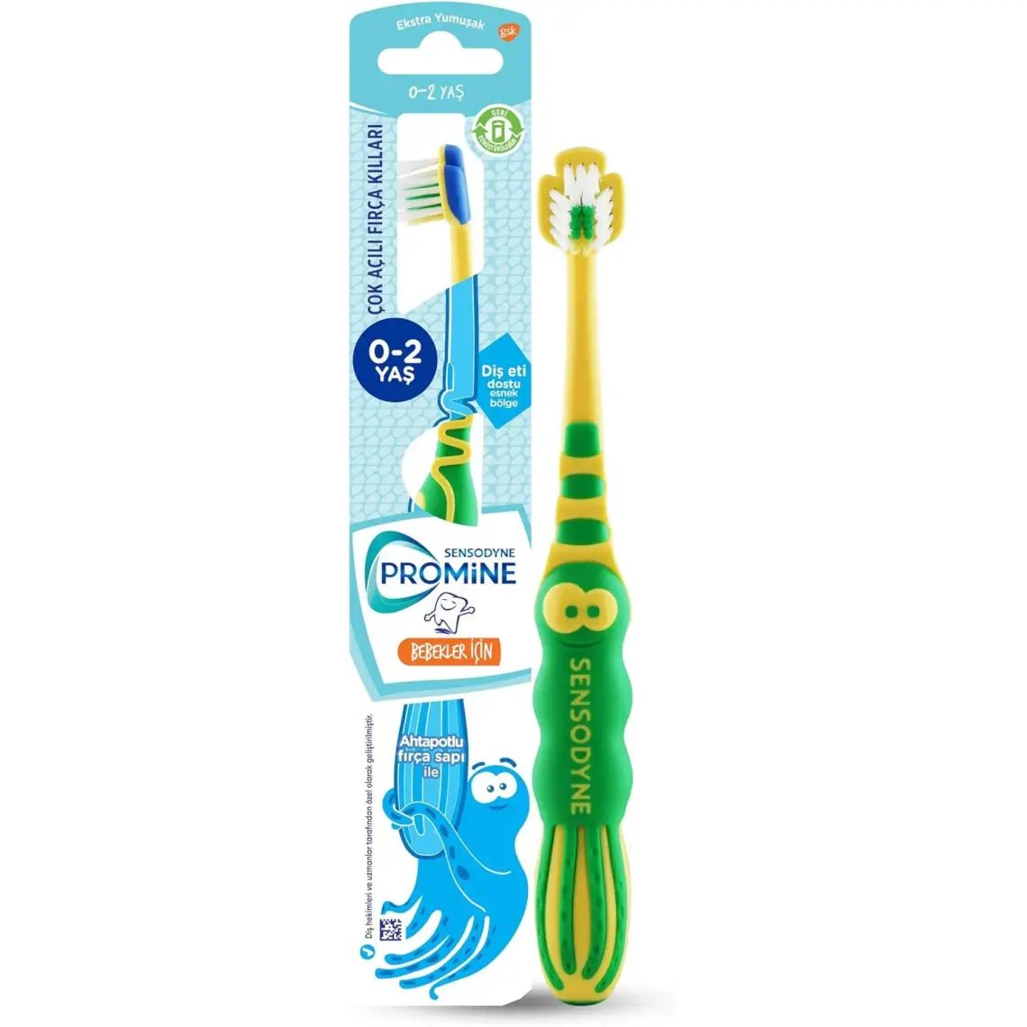 Sensodyne Promine 0-2 Yaş Bebekler İçin Ahtapot Karakterli Diş Fırçası Ekstra Yumuşak