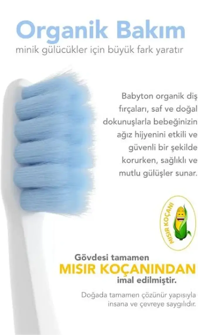 Babyton Bio Diş Fırçası Zebra