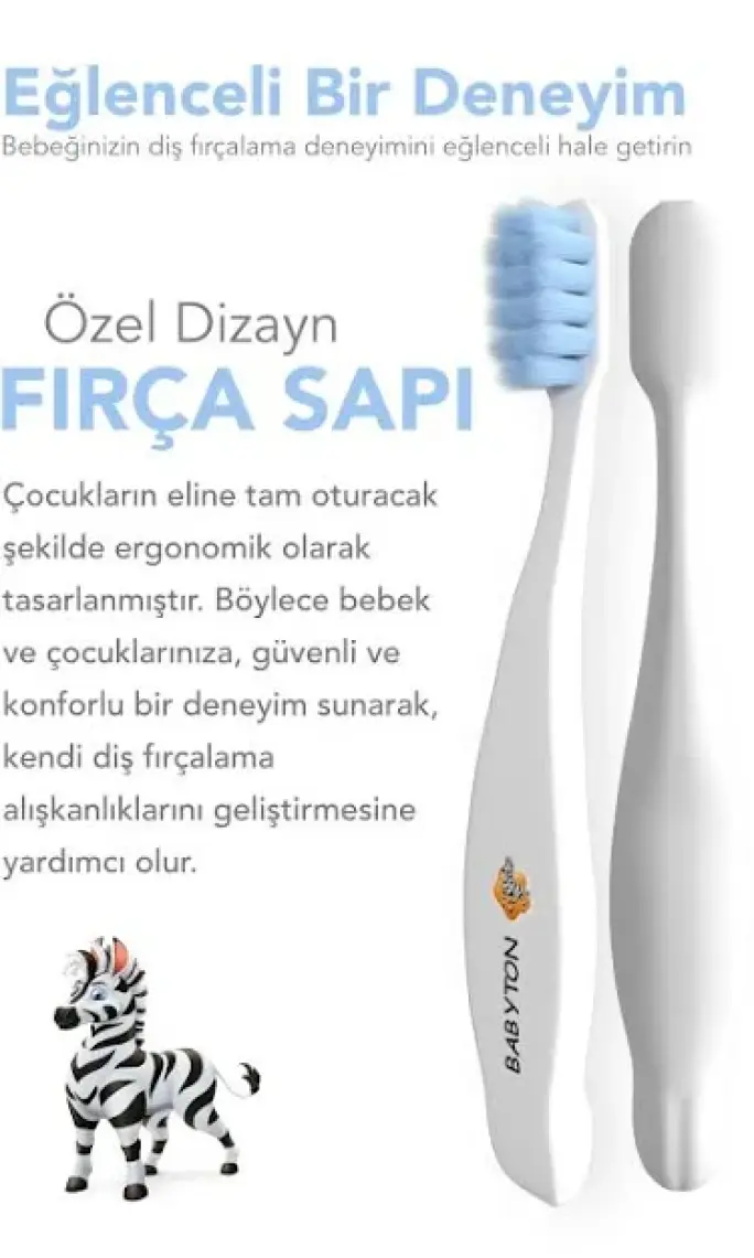 Babyton Bio Diş Fırçası Zebra
