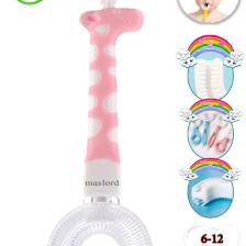 Mas Lord U Tipi Yeni Nesil Diş Fırçası - Pembe - Zürafa Model  6-12 Yaş