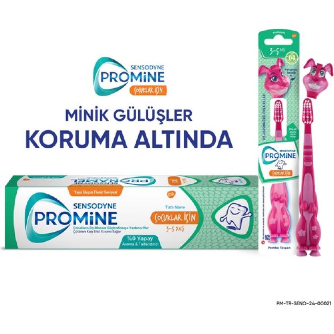 Sensodyne Promine 3-5 Yaş Çocuklar İçin Sevi  mli Tavşan Karakterli Diş Fırçası Yumuşak