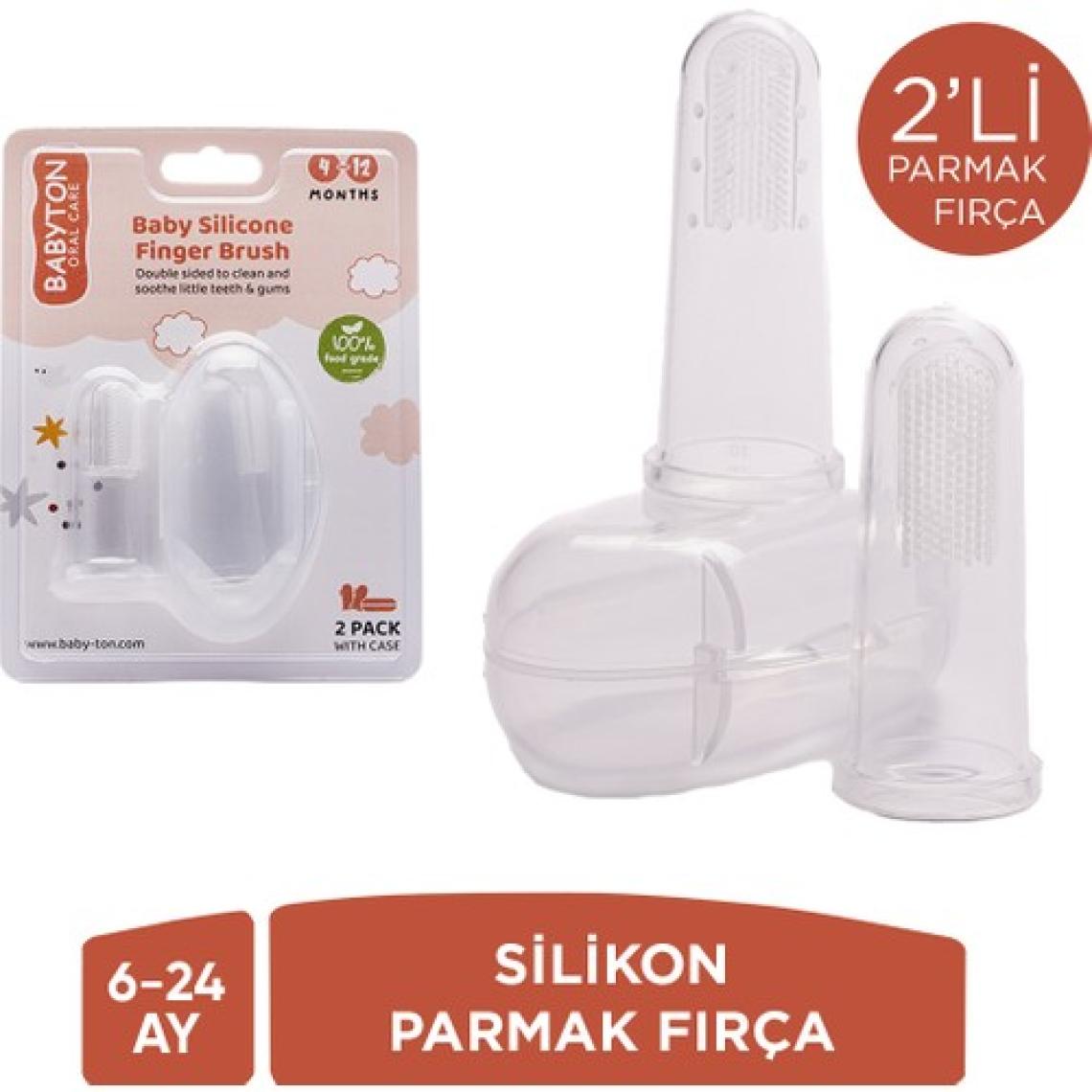 Babyton İkili Silikon Parmak Fırça