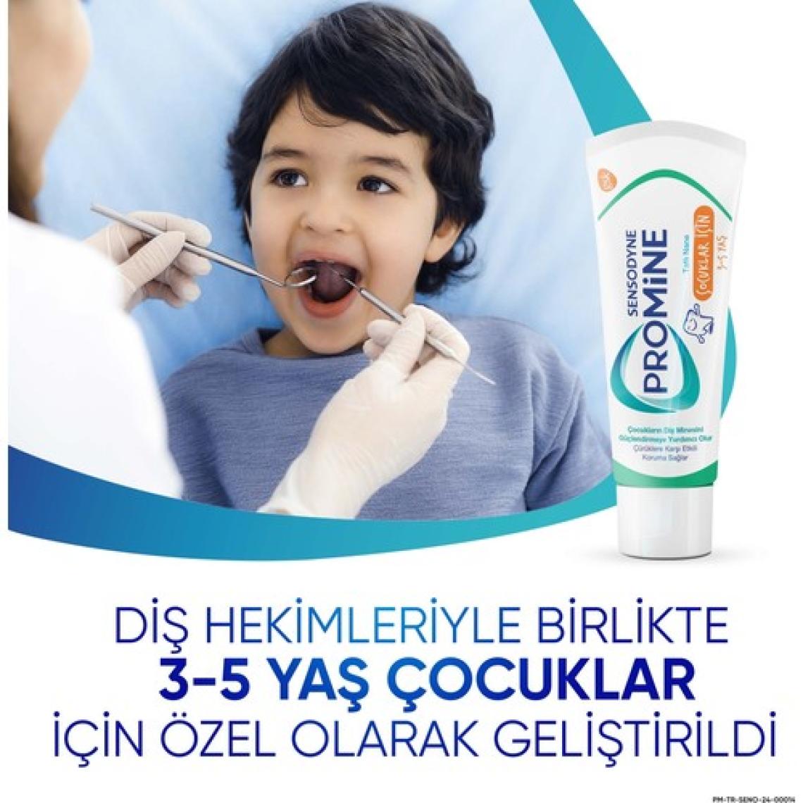 Sensodyne Promine 3-5 Yaş Çocuklar İçin Sevi  mli Timsah Karakterli Diş Fırçası Yumuşak
