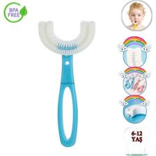 Mas Lord U Tipi Yeni Nesil Diş Fırçası - Mavi - Düz Model  6-12 Yaş