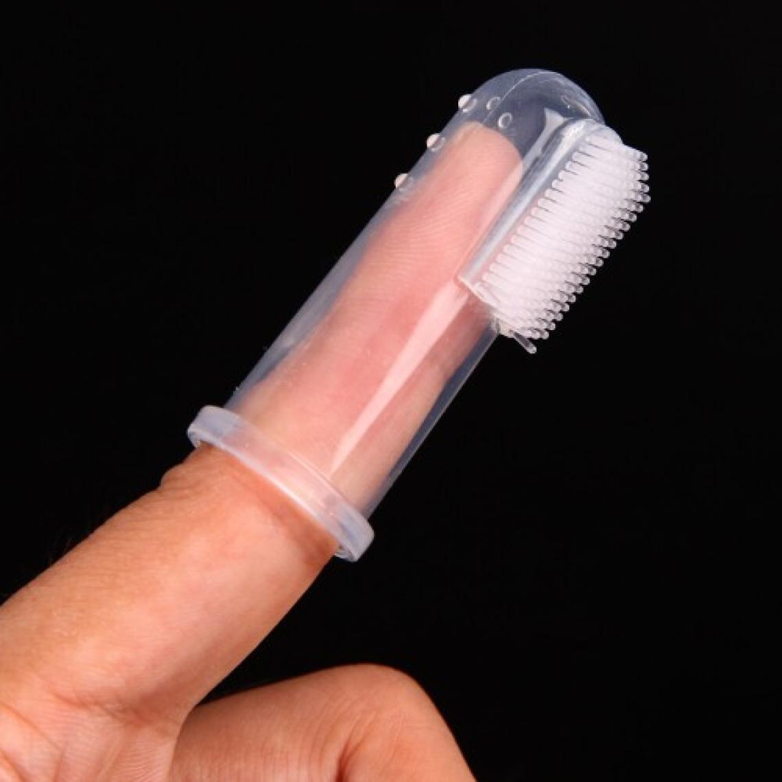 Optana 0-3 Yaş Yumuşak Silikon Bebek Damak Diş Kaşıyıcı Parmak Diş Fırçası Bebek Diş Fırçası Finger Brush