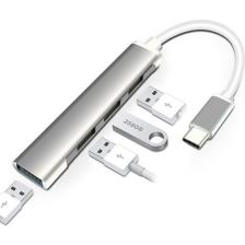 Techmaster Type-C USB 3.1 Den 4 Adet USB 3.0 Hub Otg Çoğaltıcı Adaptörü C809