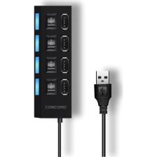 Concord C-852 4 Port Çoğaltıcı 2.0 USB Çevirici Çoklu Switch