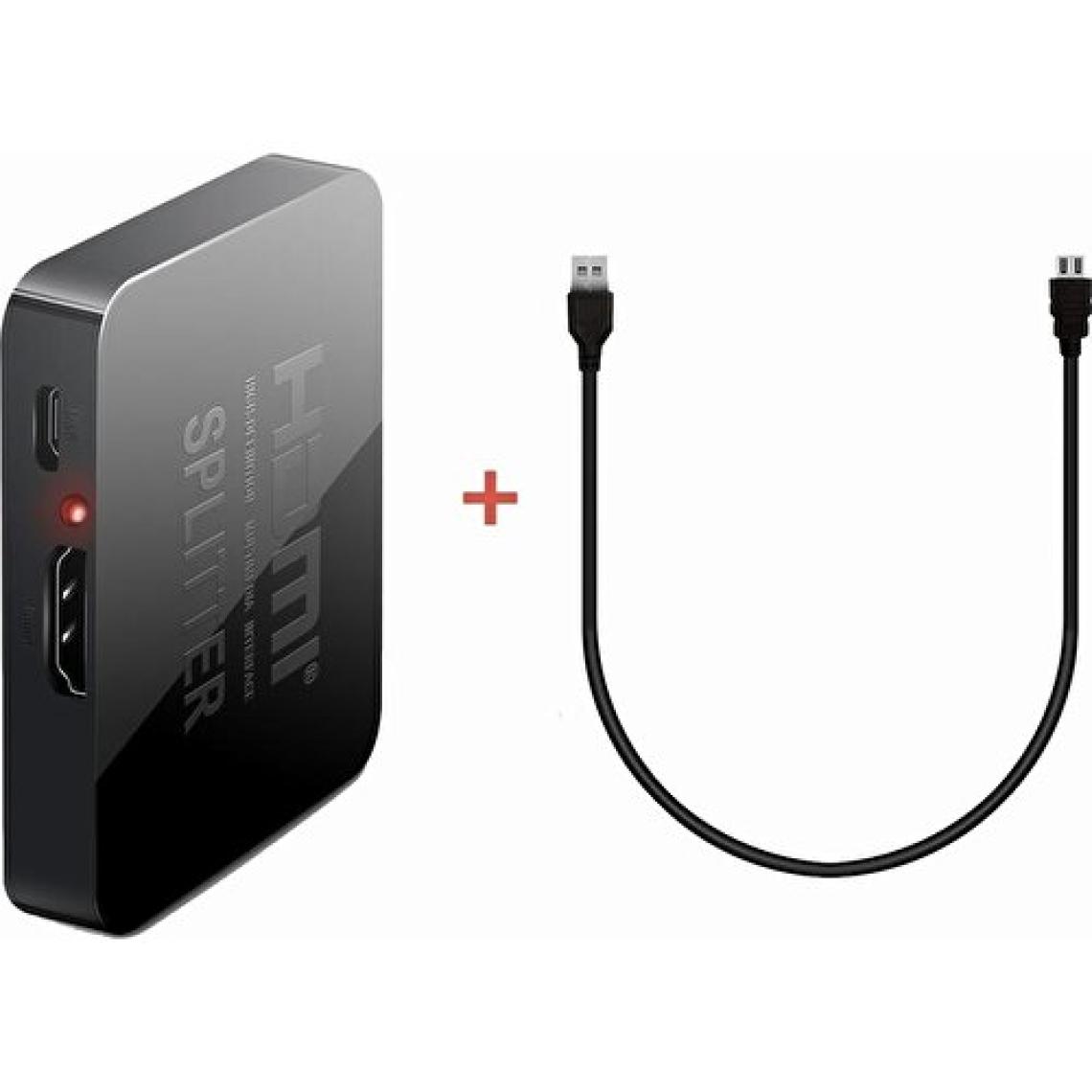 Gplus 4KHD102M 1x2 HDMI 4K Ultra Hd 2160P 1 Giriş 2 Çıkış Mini Splitter Görüntü Çoklayıcı