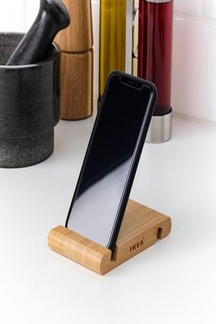 Bambu Bergenes Ahşap Cep Telefonu Tablet Tutucu Stand