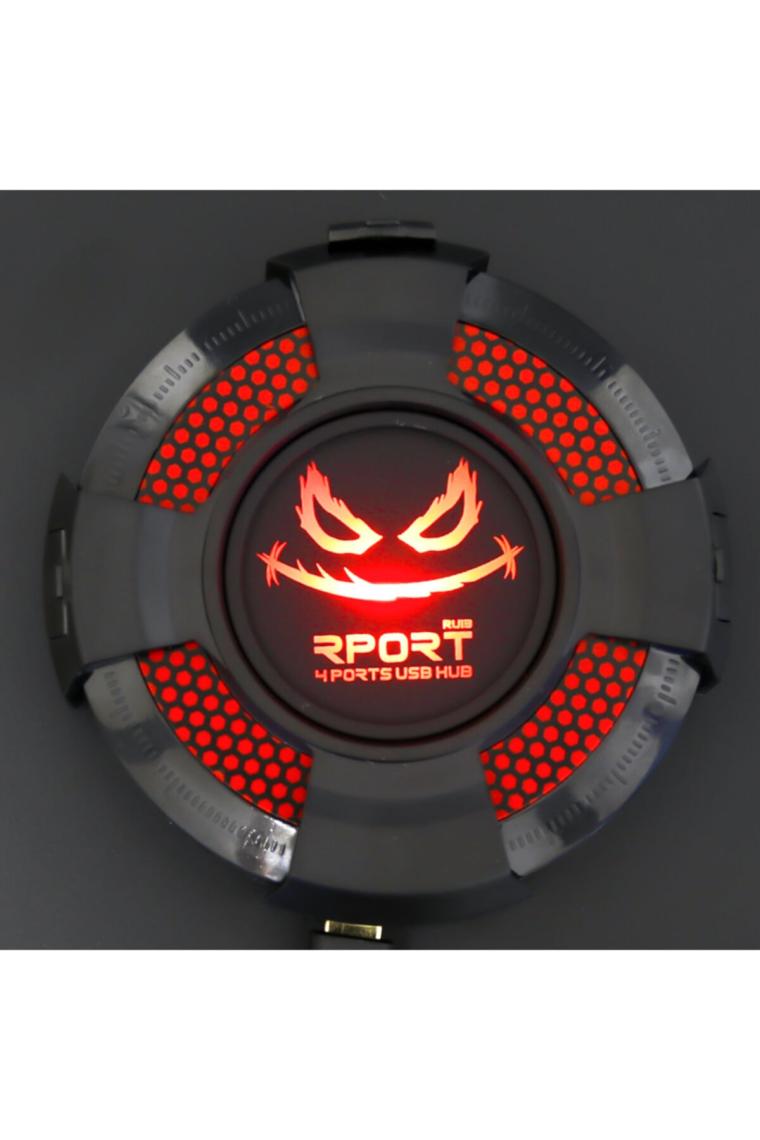 Rport Ru13 4 Port Çoğaltıcı Aydınlatmalı Usb 2.0 Çoklayıcı Hub