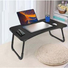 Yatak Koltuk Üstü Laptop Tablet Sehpası Katlanır Siyah Ayaklı Çalışma Kahvaltı Masası
