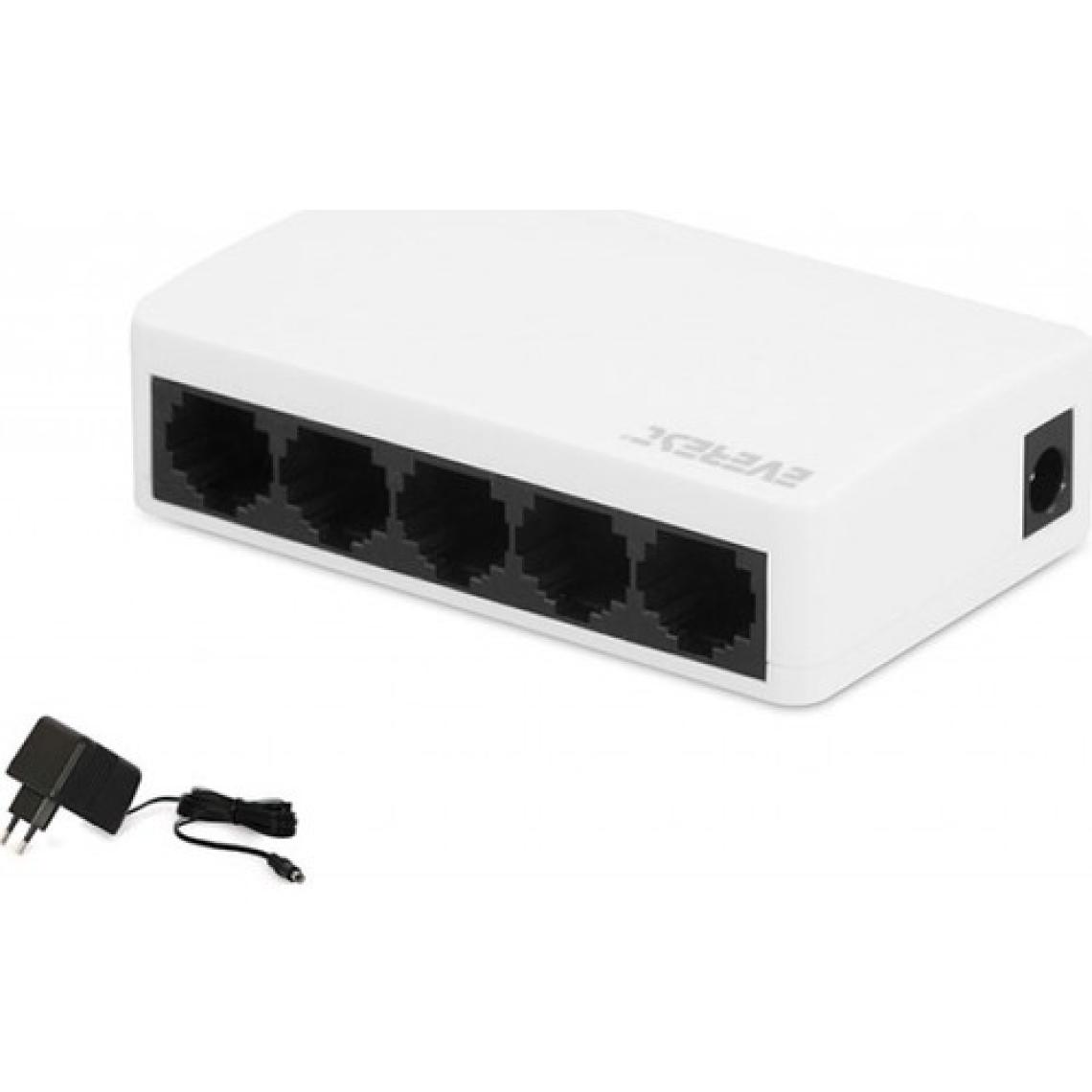 Everest Esw-105 5 Port 10/100Mbps Ethernet Switch Hub