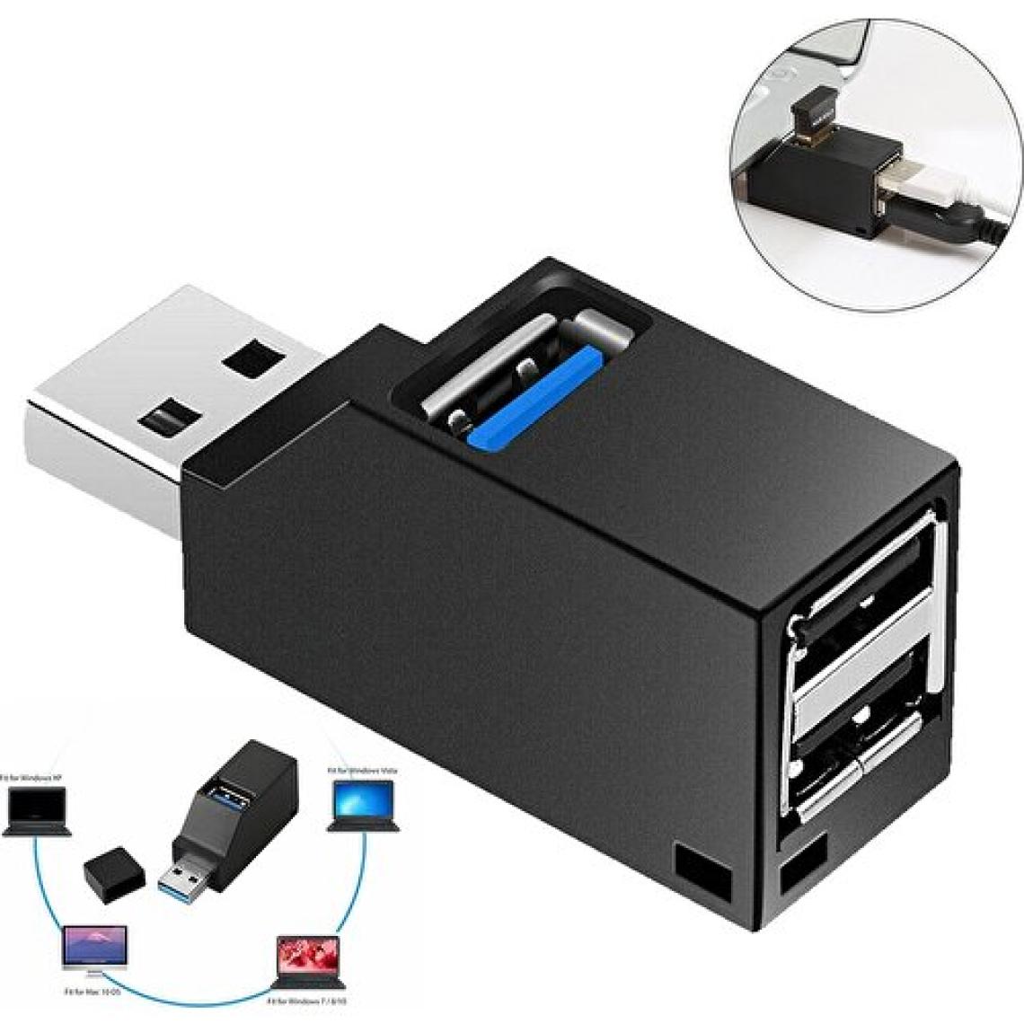 Alfais 4422 USB Hub 3 Port 2.0 3.0 Çoklayıcı Switch