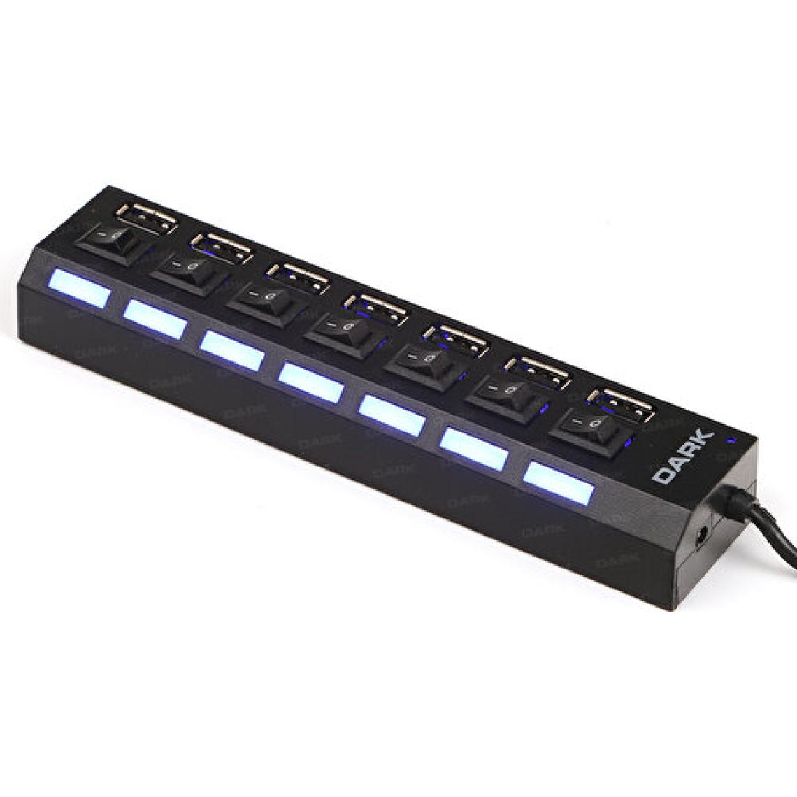 Dark 7 Port Anahtarlı Usb Çoklayıcı Hub (USB 2.0) (DK-AC-USB272)